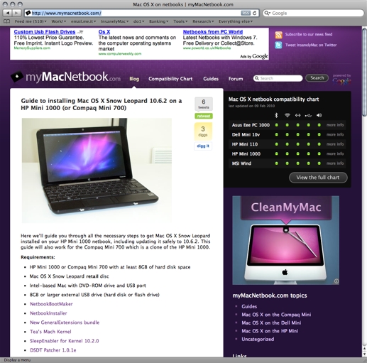 Mac Os X Laptop Compatibility Chart