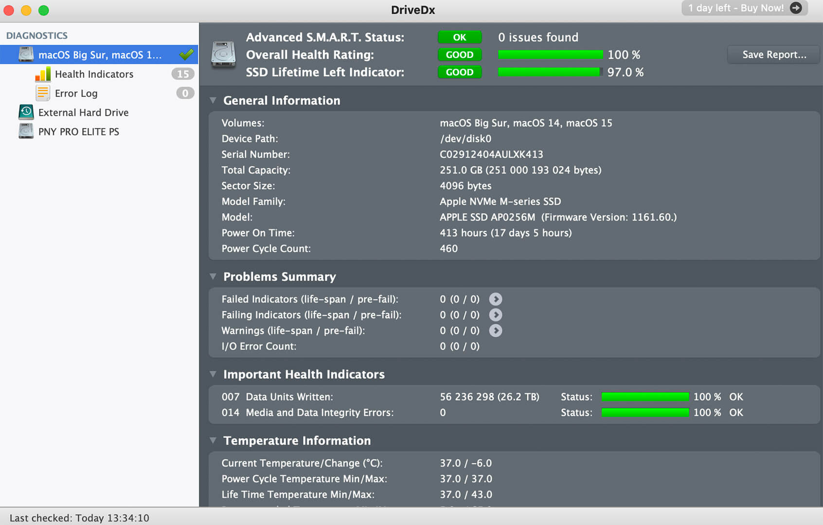 DriveDx Mac Hard Drive Monitoring