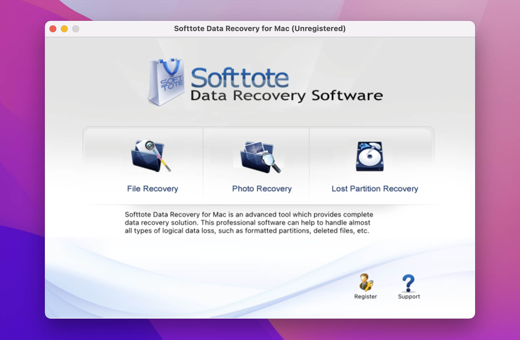SoftTote Data Recovery Mac