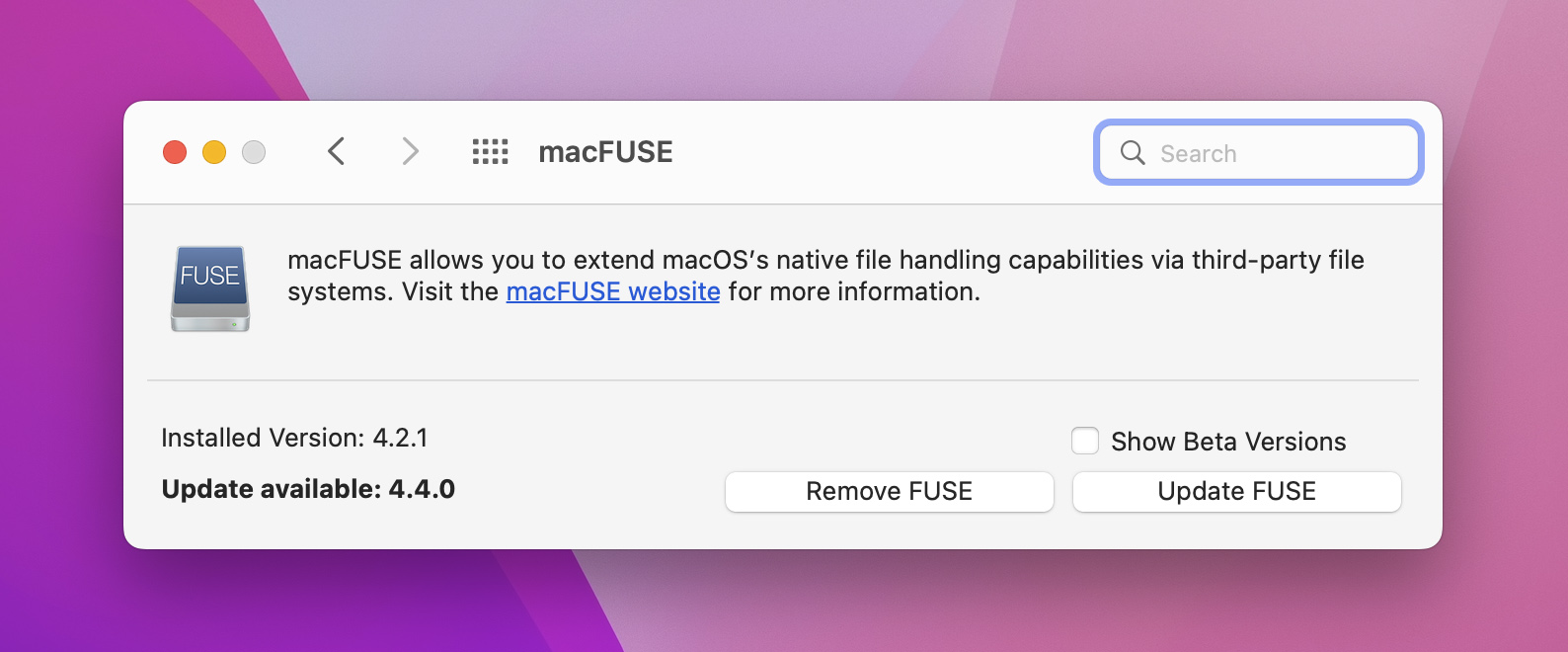 FUSE for macOS