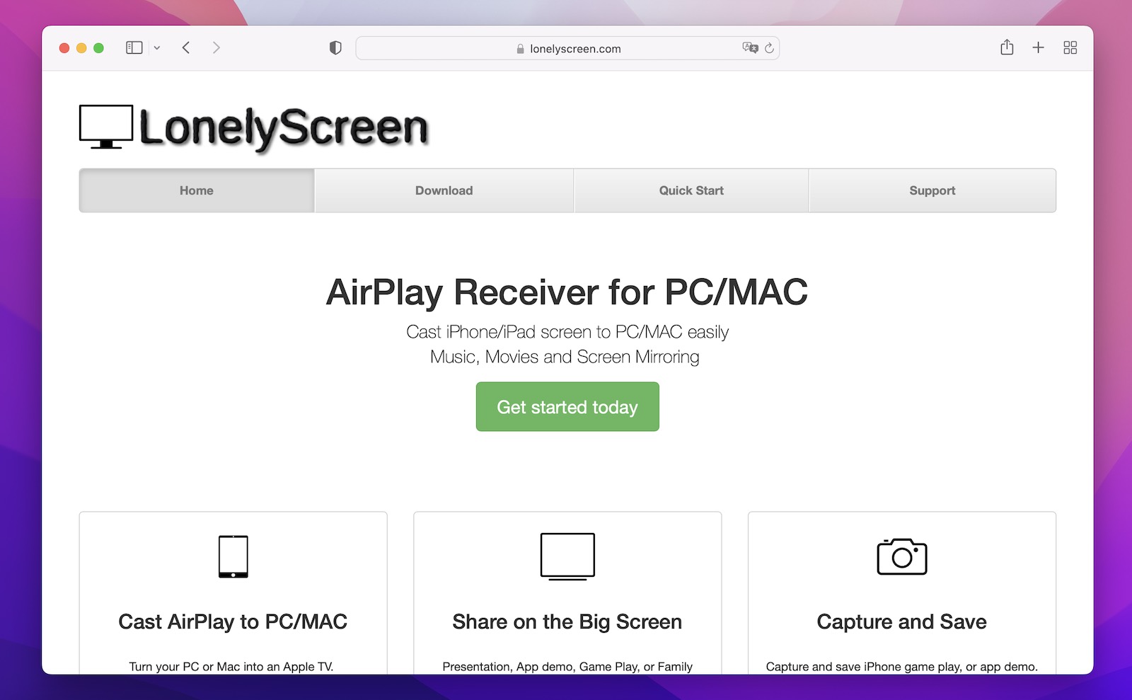 LonelyScreen screenshot