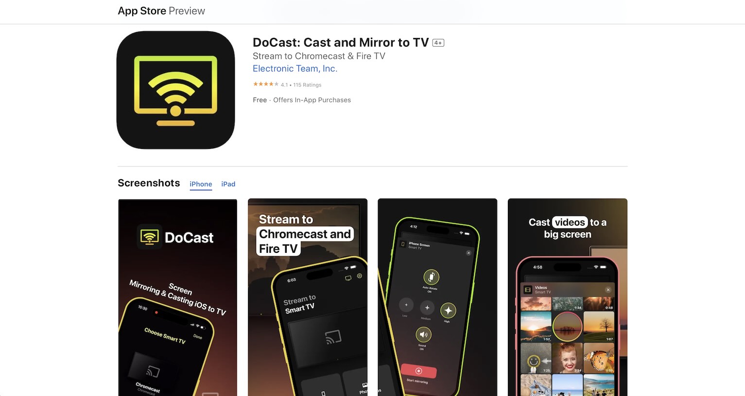 DoCast on the App Store