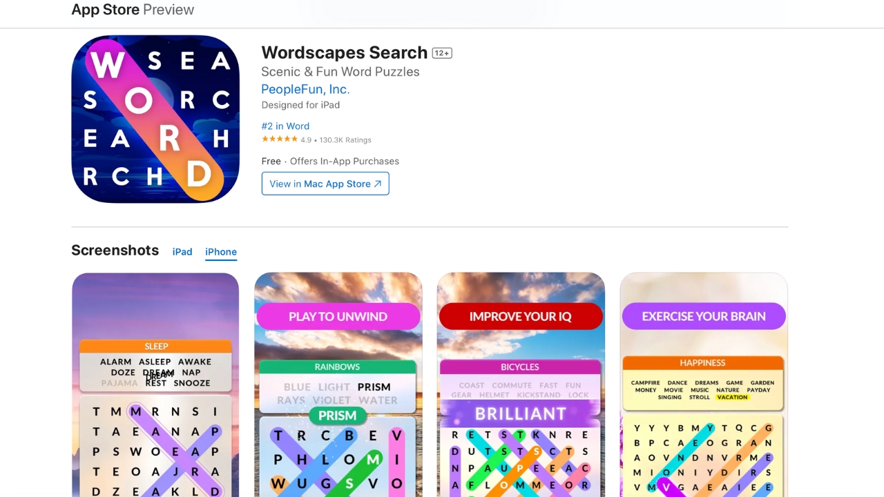 Wordscapes Search in the App Store