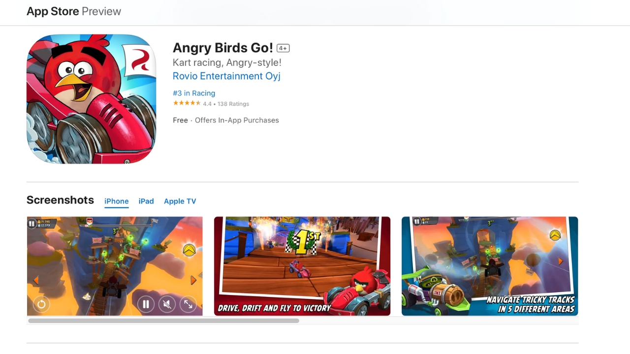 Angry Birds Go! in the App Store