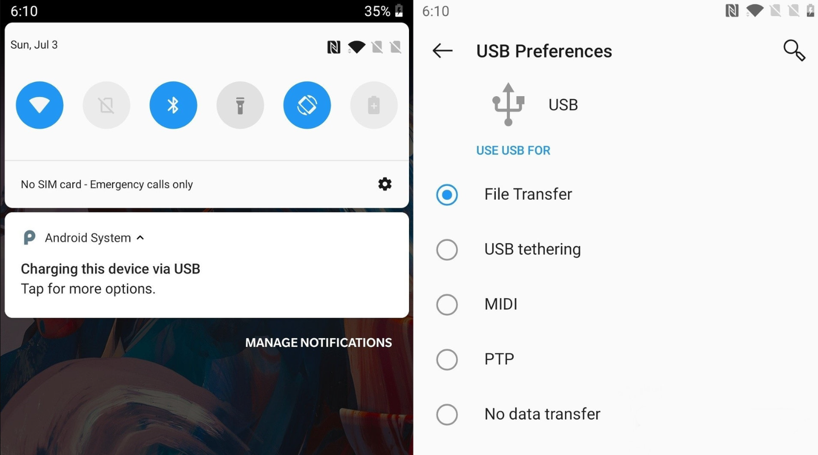 Activate File Transfer Mode on Your Android