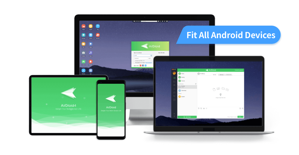 AirDroid will help you transfer files between Mac and Android wirelessly.