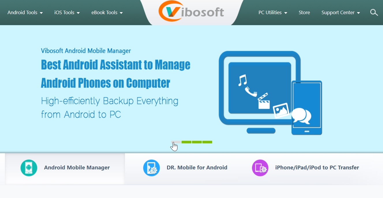 Vibosoft Android Mobile Manager is an affordable Android File Transfer alternative.