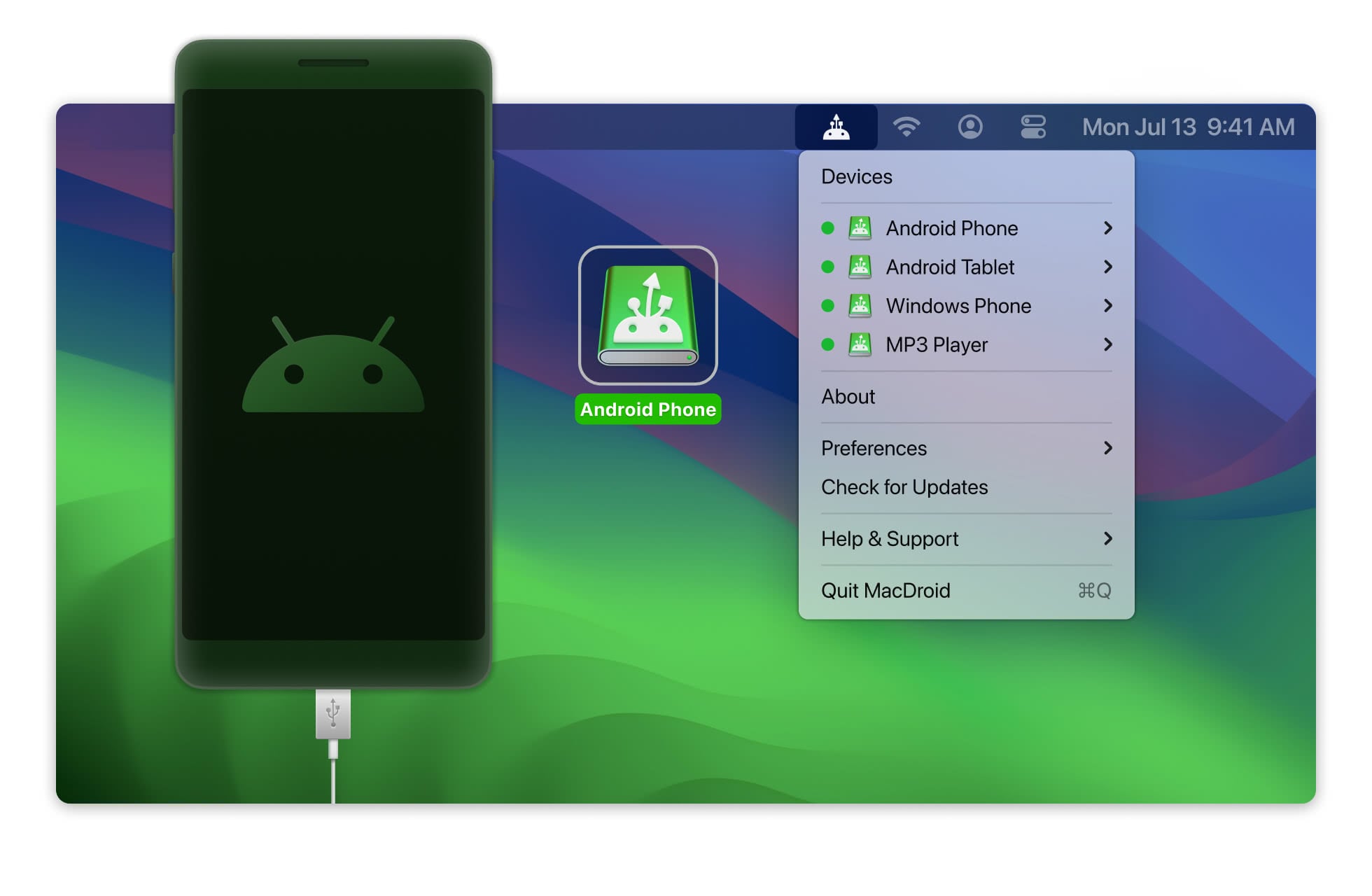 Macdroid is one of the best alternative to Android File Transfer.