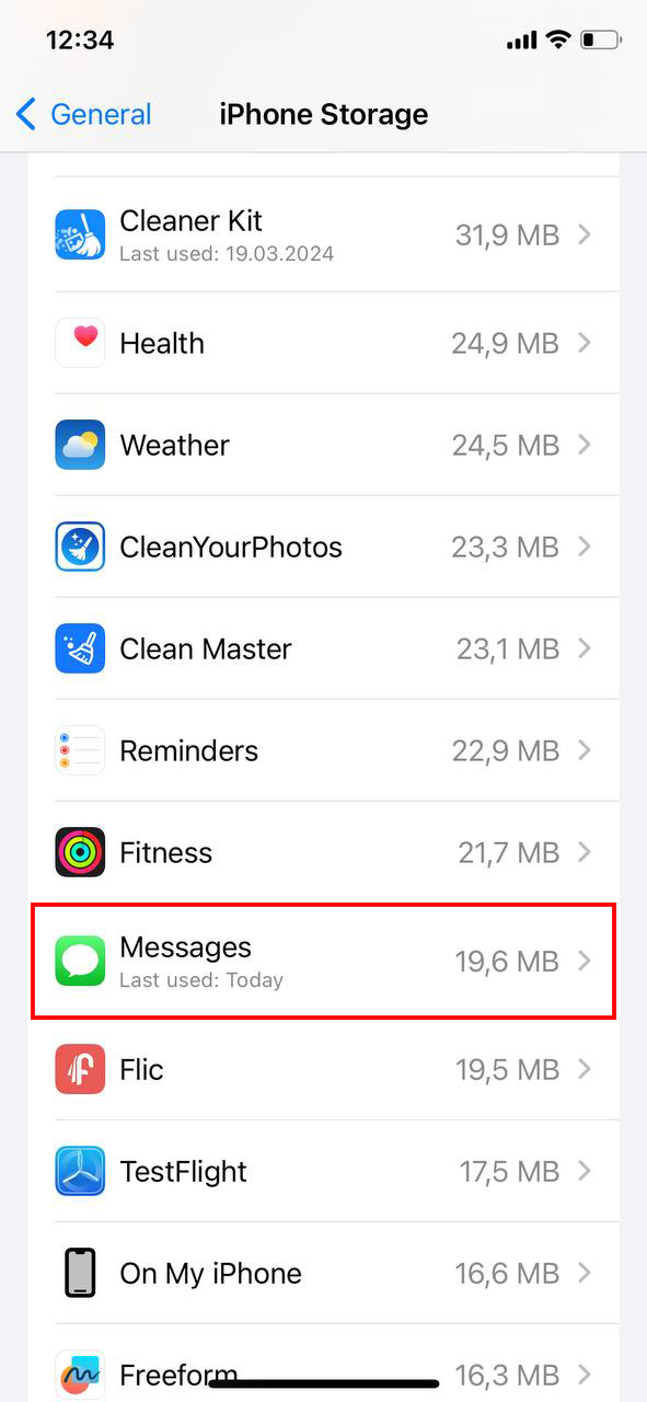 choose messages app