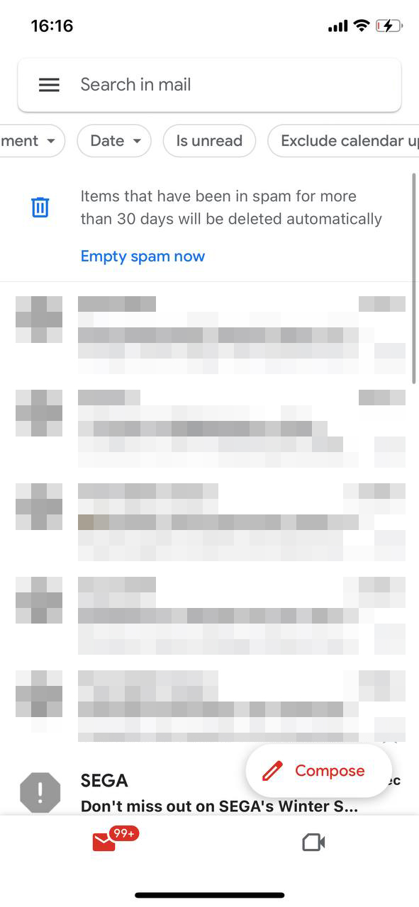 empty spam now