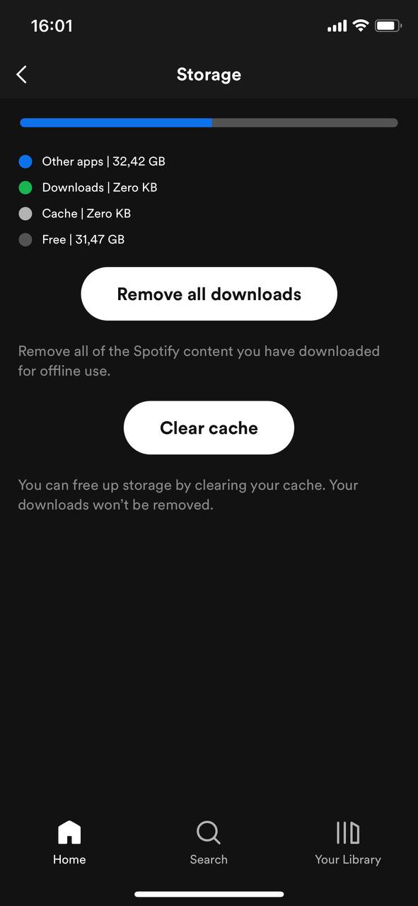 Delete Data Spotify