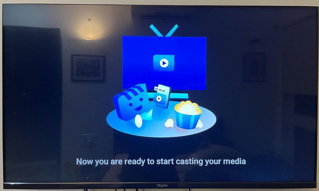 ready to start casting your media notification on chromecast device