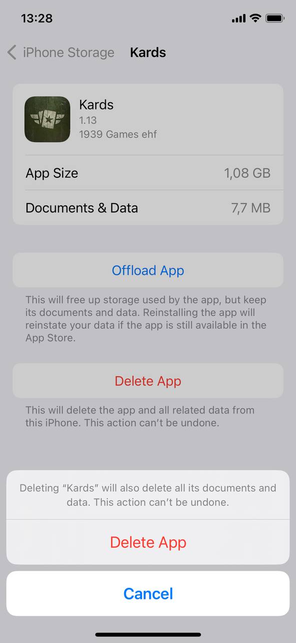 delete unused apps