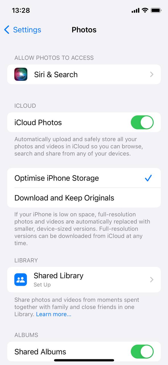 Use iCloud for Photos
