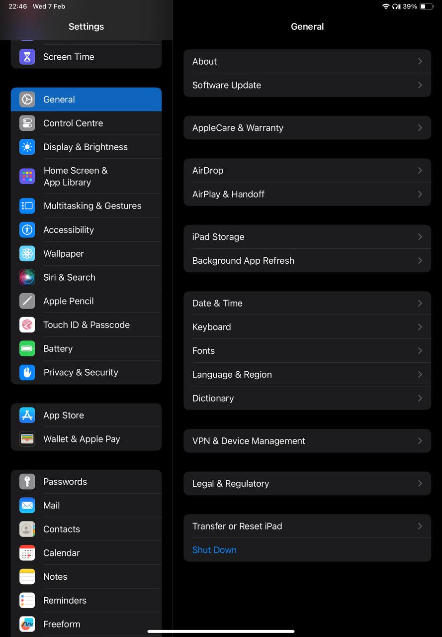 Access Background App Refresh Settings