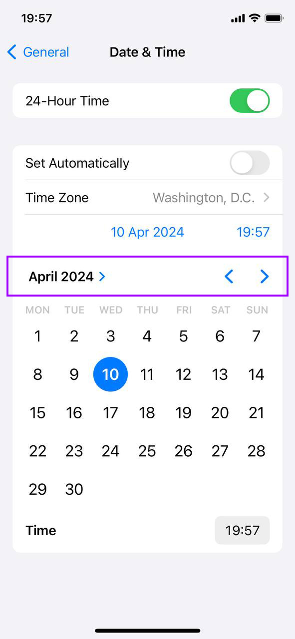 Adjust Date and Time