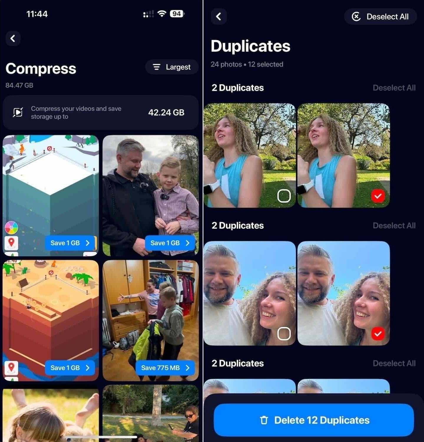 Features - Cleanup: Phone Storage Cleaner
