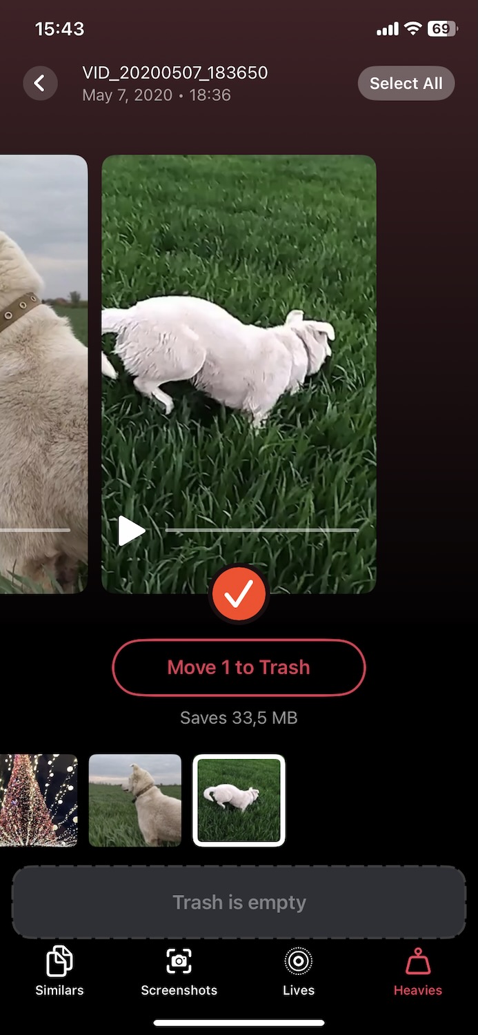 Move to Trash in Clever Cleaner