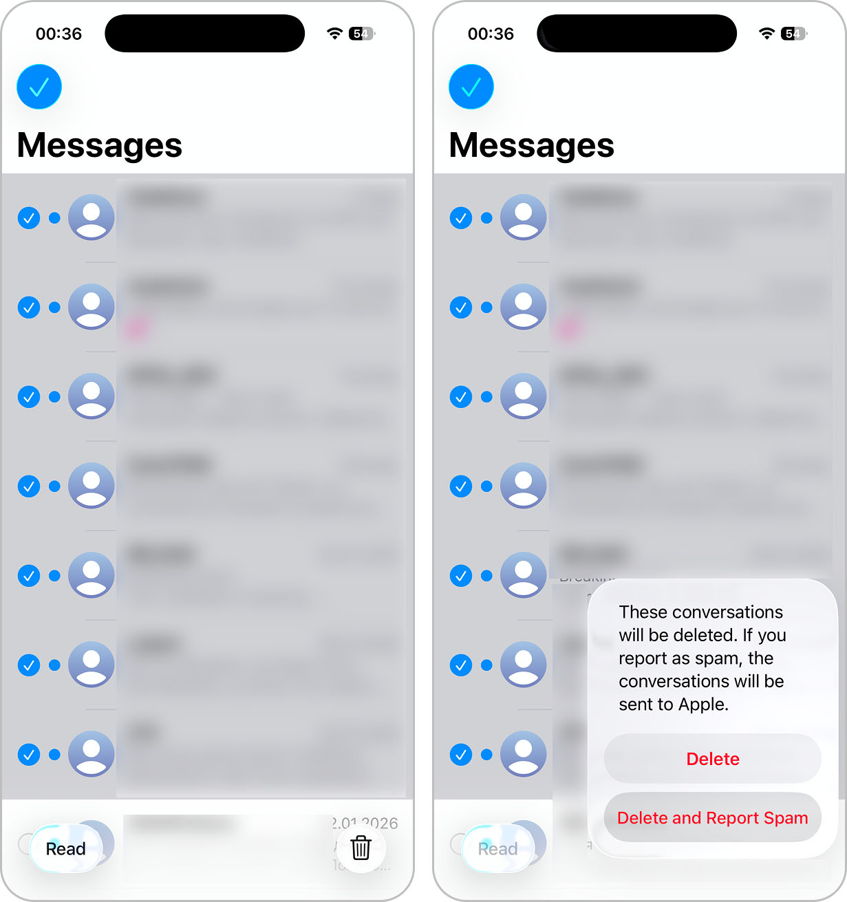 remove conversations