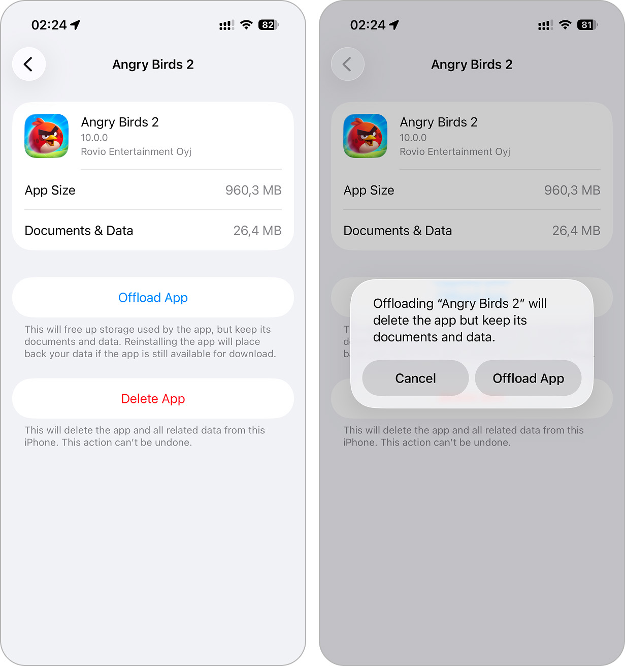 Offload app.