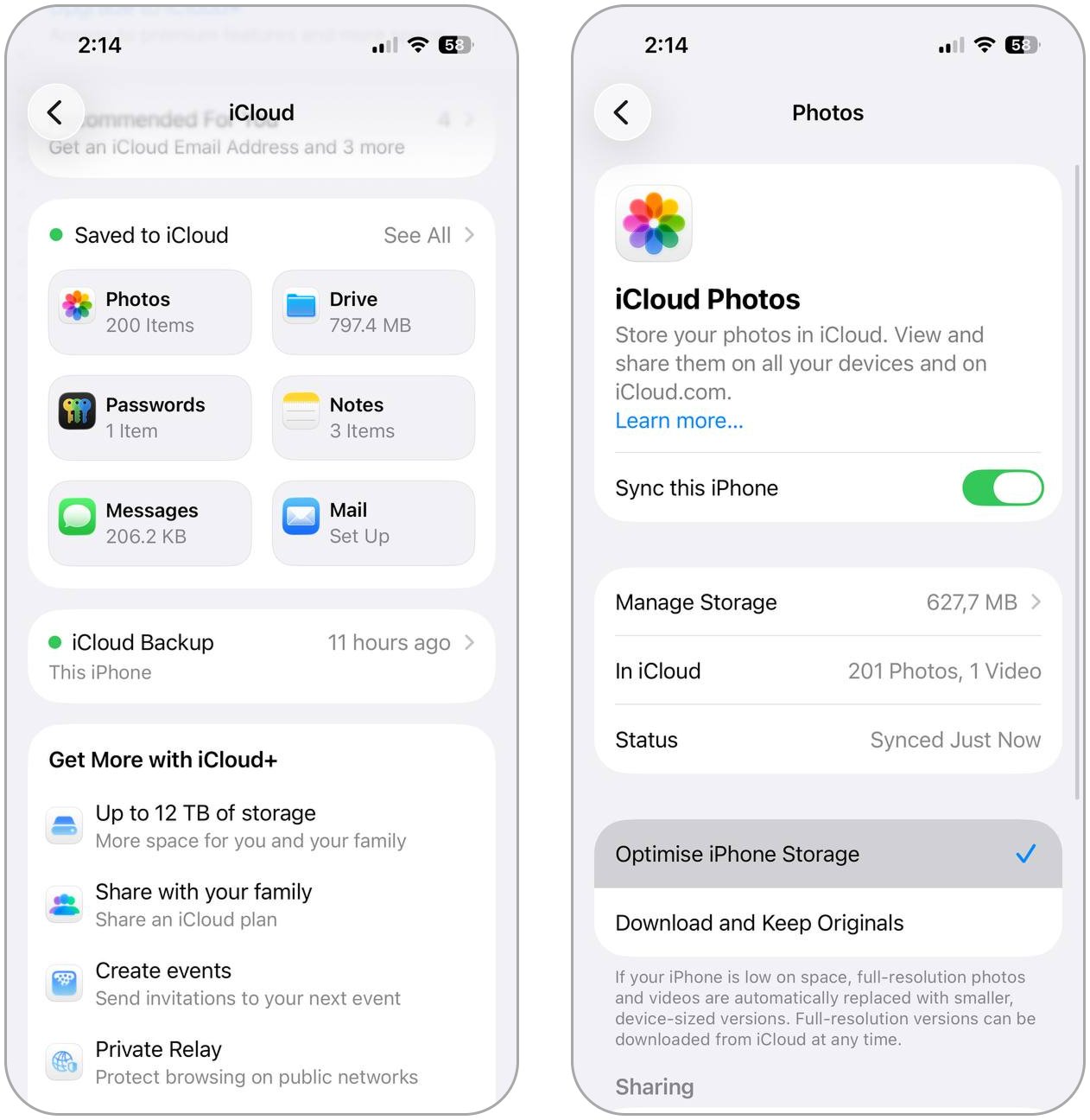 Optimiser le stockage de l’iPhone