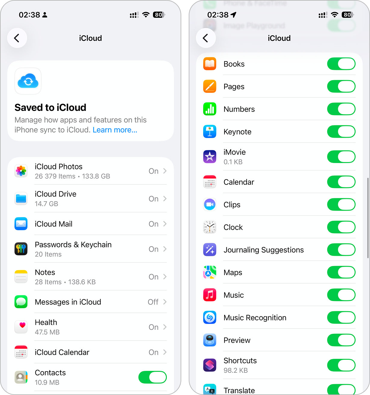 Save app data in iCloud.