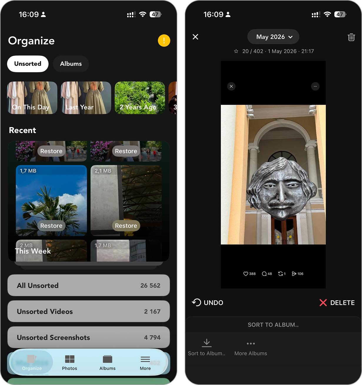 Slidebox: Photo Cleaner App