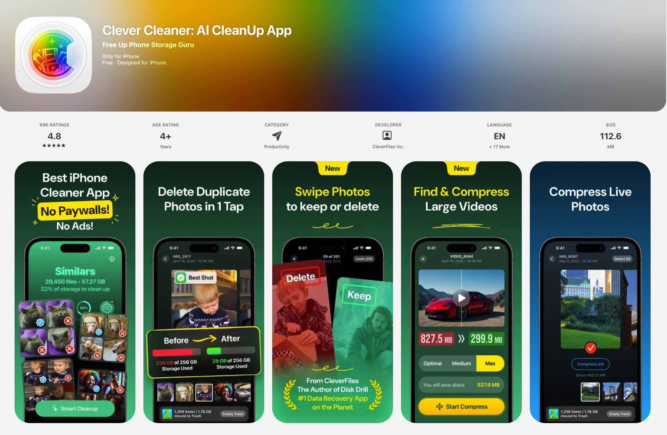 Clever Cleaner in App Store