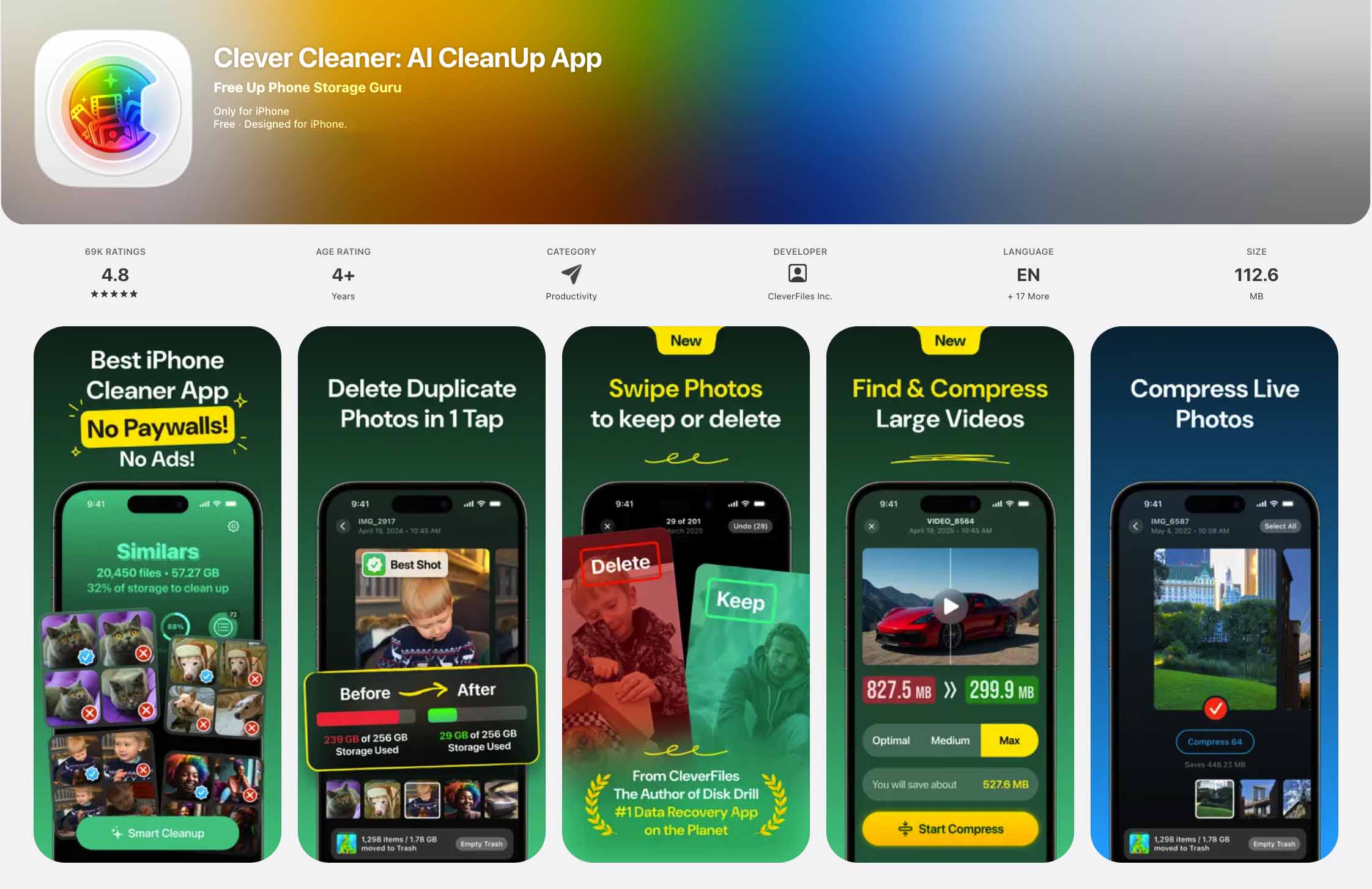 Clever Cleaner in the App Store