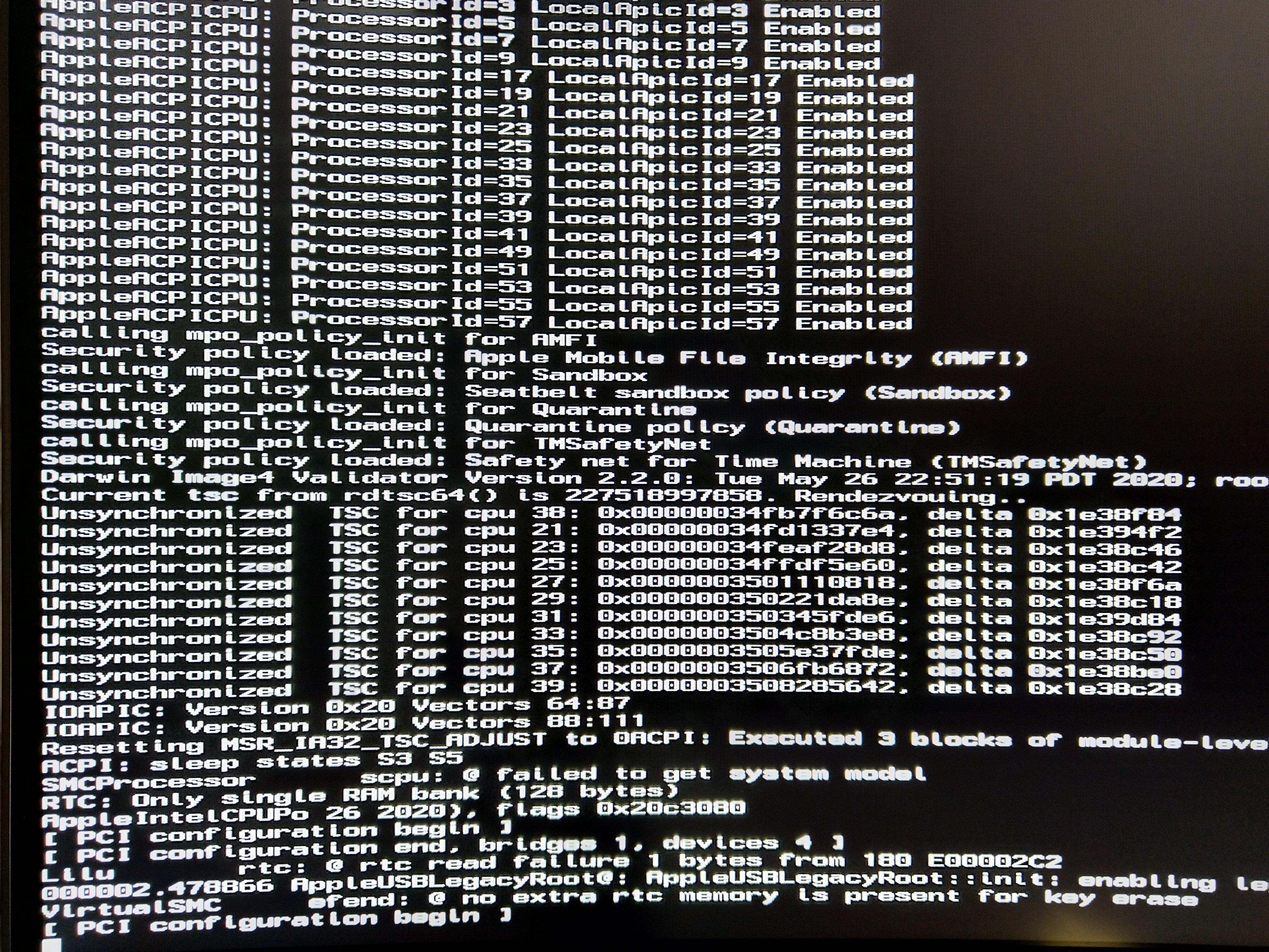 Installing Catalina Stuck At Pci Configuration Osx86 10 15 Catalina Insanelymac