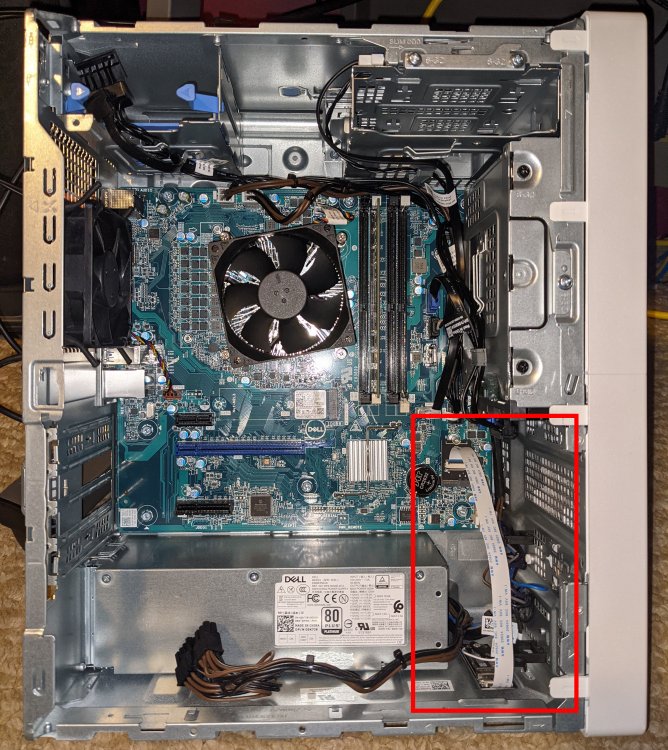 here is the WiFi adapter and module installed and mounted