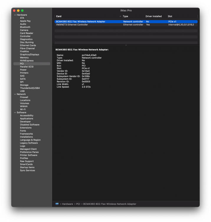 BCM94360CS2 - no wi-fi, but kext is loaded - LAN and Wireless | InsanelyMac